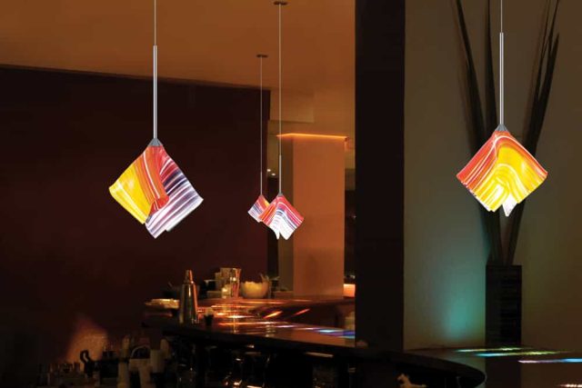 Slumped Glass Lamp Shades