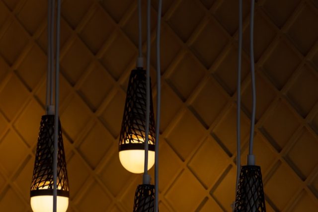 Rustic Elegance: Leather Knot Woven Ceiling Lamp