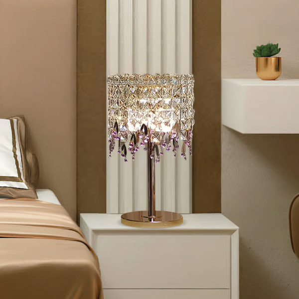 Enhance Your Master Bedroom with a Crystal Table Lamp