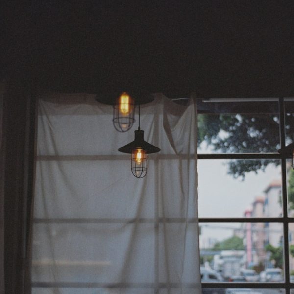 Industrial Wrought Iron Glass Table Lamp: A Stylish Addition to Any Room