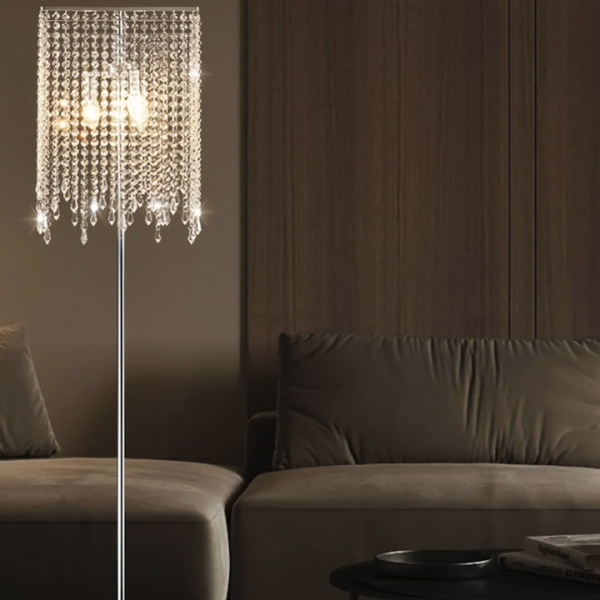 Revamp Your Space with a Retro Crystal Floor Lamp