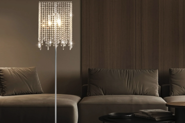 Revamp Your Space with a Retro Crystal Floor Lamp