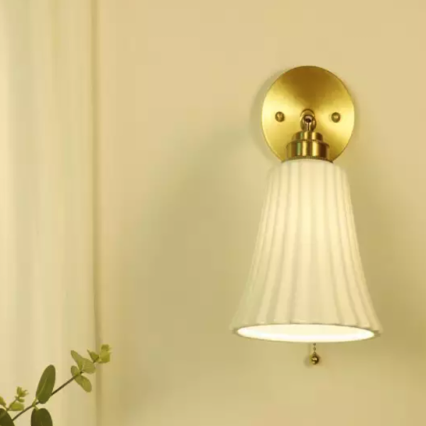 Illuminate Your Space with Trumpet Ceramic Wall Lamp