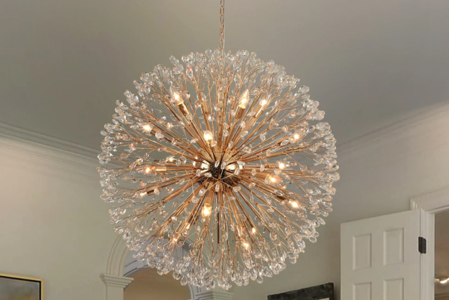 Enhance Your Open Foyer with a Stunning Large Orb Chandelier