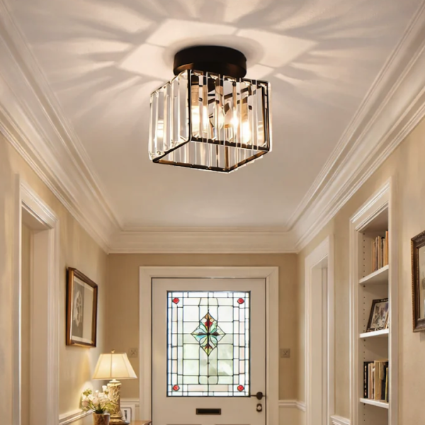 Minimalist Home Aesthetic: Transparent Glass Ceiling Light