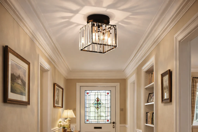 Minimalist Home Aesthetic: Transparent Glass Ceiling Light