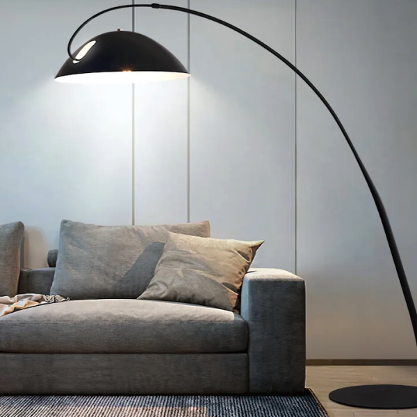 Industrial Metal Arc Floor Lamp for Stylish Lounge
