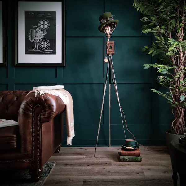 Cozy Bedroom Lighting: Fabric Shade Floor Lamp
