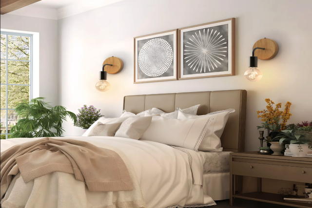 Enhance Your Bedroom Decor with Linen Wall Sconces